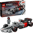 LEGO Speed Champions: Audi Revolut F1® Team R26 Race Car set with packaging and a figure in front