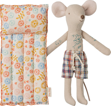 Beach mouse with air mattress, Dad - Flower