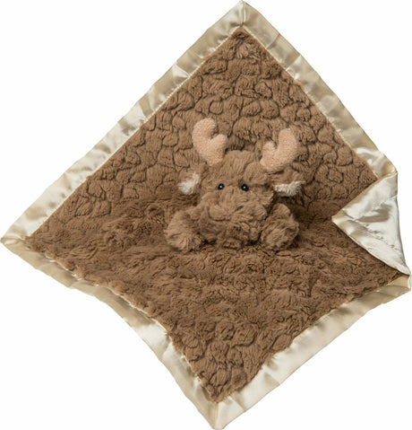 Putty Nursery Moose Character Blanket - 13x13"