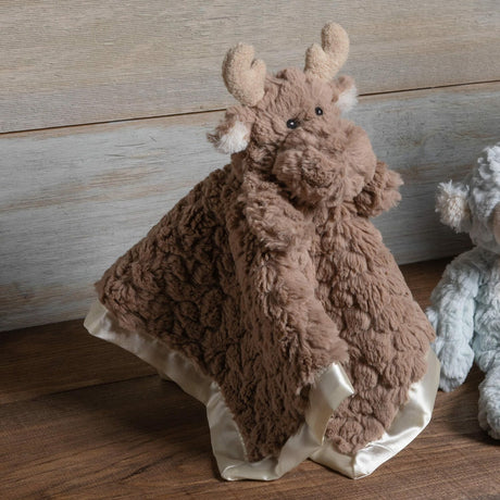 Putty Nursery Moose Character Blanket - 13x13"