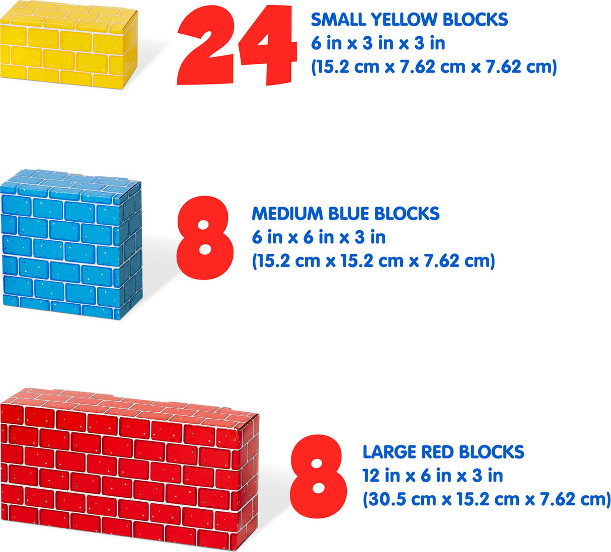 Deluxe Jumbo Cardboard Blocks