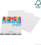 Melissa & Doug drawing pad with white sheets on a white background