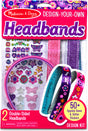 Melissa & Doug Design-Your-Own Headbands kit packaging with headbands and accessories.