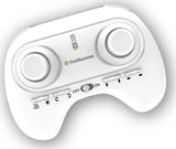 Space Shuttle Discovery remote control buttons on a light gray background, featuring the Smithsonian logo.