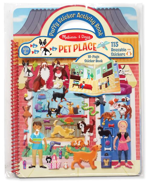 Puffy Sticker Activity Book - Pet Place