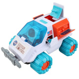 Toy Mars Rover with NASA branding on a white background