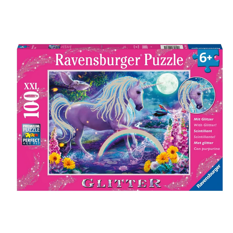 Glitter Unicorn - 100 Pieces Puzzle