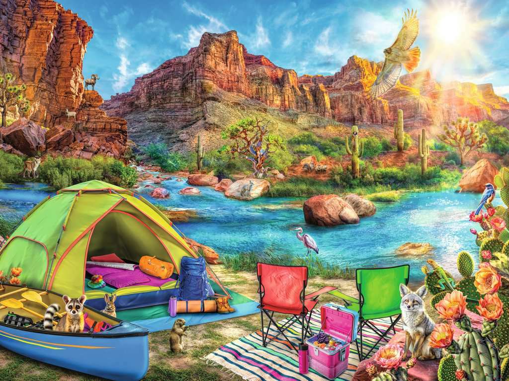 Canyon Camping - 1500 Pieces Puzzle