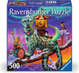Ravensburger Dulk Boreal 500 Pc Puzzle box with a colorful fantasy design featuring a leopards-like creature.