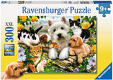 Ravensburger Happy Animal Buddies 300 pc  box with animals on a yellow background