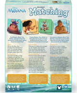 Disney Moana matching game packaging with character images and text.
