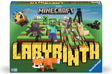 Minecraft Labyrinth board game box with characters and text on a green background
