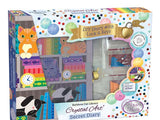 Crystal Art Secret Diary Kit: Rainbow Cat Library