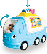 Toy Kitty Camper Van with a character inside on a white background