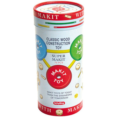 Makit Toy packaging with colorful design on a white background