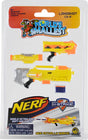 Packaged toy gun with 'World's Smallest' and 'NERF' branding on a white background