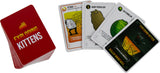 Card game 'Exploding Kittens' with cards displayed on a white background