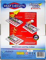 Snap Circuits Flight Deck kit packaging with illustrations and branding
