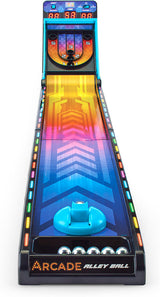 Arcade Alley Ball game machine with colorful design on a white background