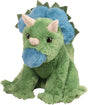 Plush Roarie Soft Green Dino on a white background