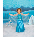 Ice Queen Dress With Cape Size small: 3-4