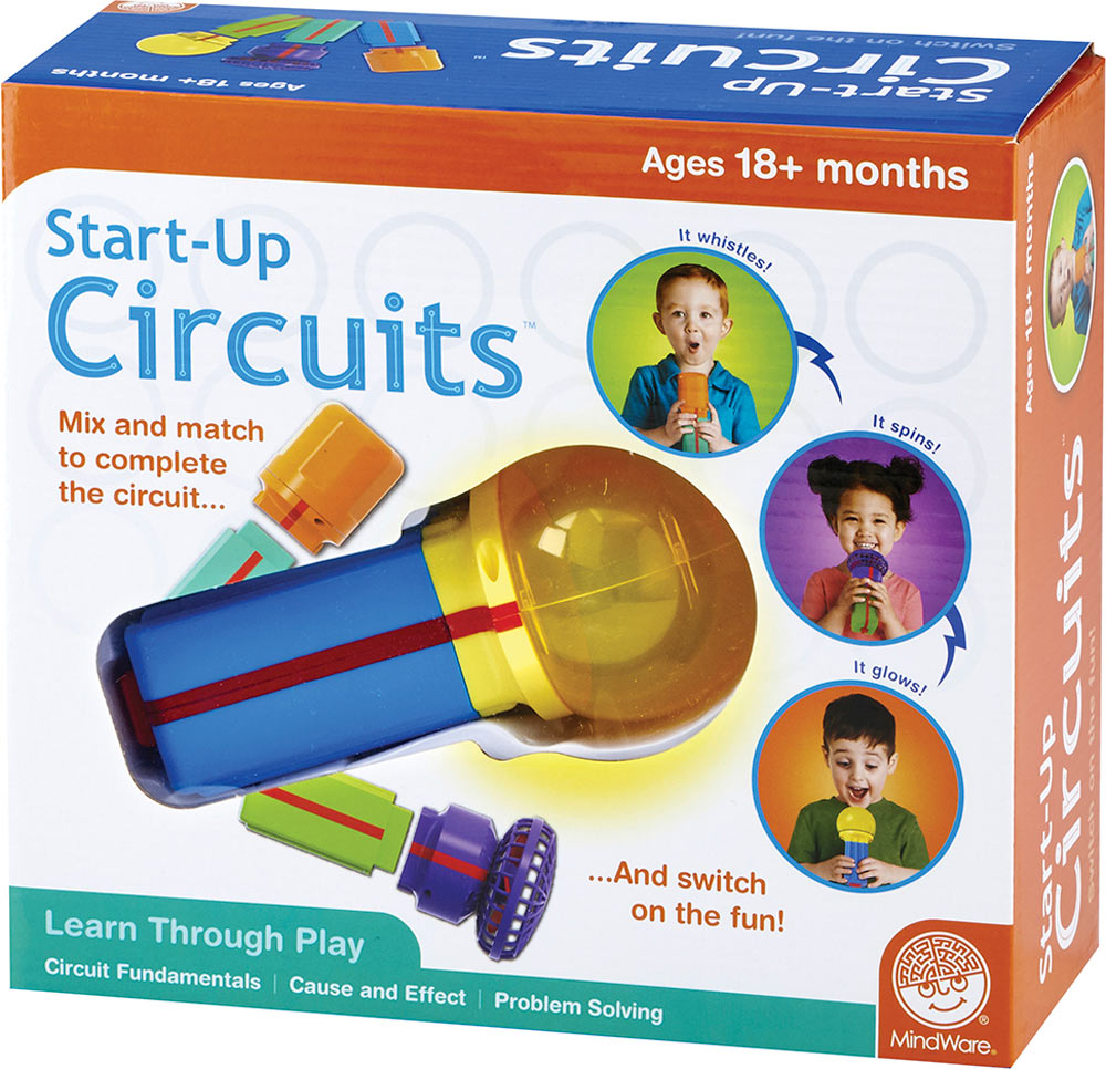 Box of Start-Up Circuits educational toy for children ages 18 months and up.