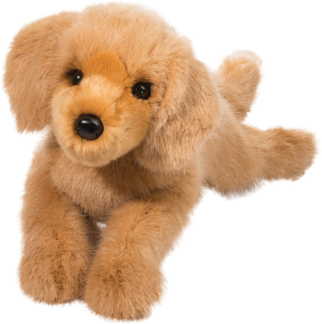 Plush Oakley DLux Golden Retriever on a white background