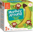 Box of 'Monkey Around' game with cartoon monkeys and a banana on a green background