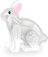 Magna-Tiles Pet Playhouse 50 Piece Set, Clear plastic bunny-shaped mold on a white background.