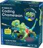 Box of 'My Robotic Pet Coding Chameleon' STEM experiment kit by Thames & Kosmos.