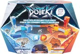 Doteki multiplayer battle pack toy set packaging with two characters, Ram-Alanche and Bombina, on a white background.