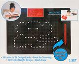 MAG-PAD magnetic drawing pad with magnetic pen on a white background