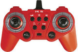 HydroBlaze RC Fire Truck red remote controller with multiple buttons on a white background