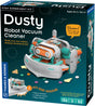 Box of Dusty Robot Vacuum Cleaner STEM experiment kit with toy robot illustration.
