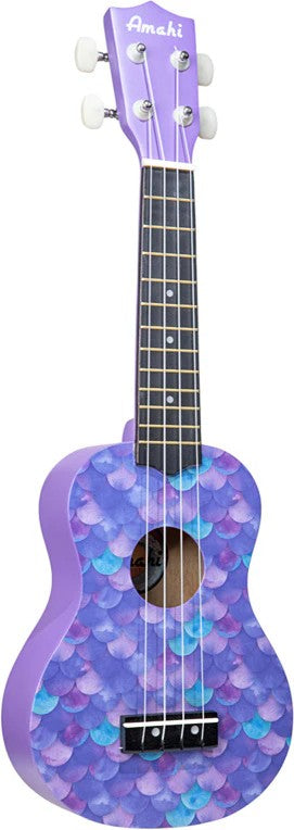 Purple Mermaid Ukulele, Soprano