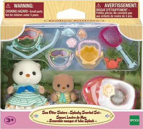 Calico Critters Sea Otter Sisters Splashy Snorkel Set