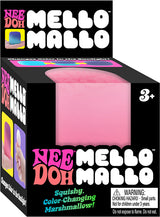 Box of Pink Nee Doh Mello Mallo marshmallow with pink color-changing feature