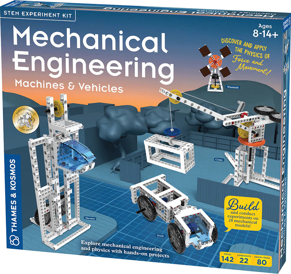 Box of Mechanical Engineering Machines & Vehicles STEM experiment kit by Thames & Kosmos