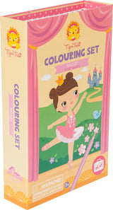 Coloring Set - Ballet with a ballerina design and Tiger Tribe branding.