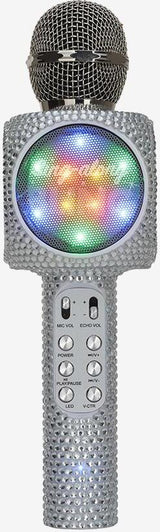 Silver Bling Karaoke Microphone