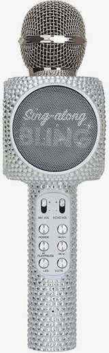 Silver Bling Karaoke Microphone