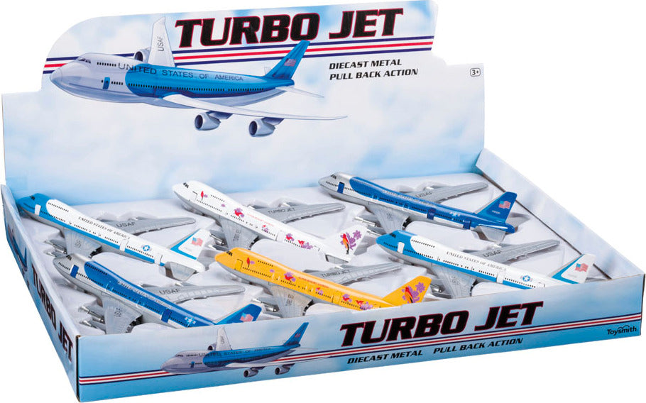 Turbo Jet Pull-Back Die-Cast Assorted Colors