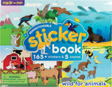 Animals Sticker Book cover with various animals and a colorful design.