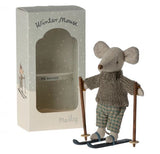 Winter Mouse With Ski Set: Big Brother