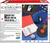 The Game of Scattergories - 30th Anniversary Edition game box with components on a white background