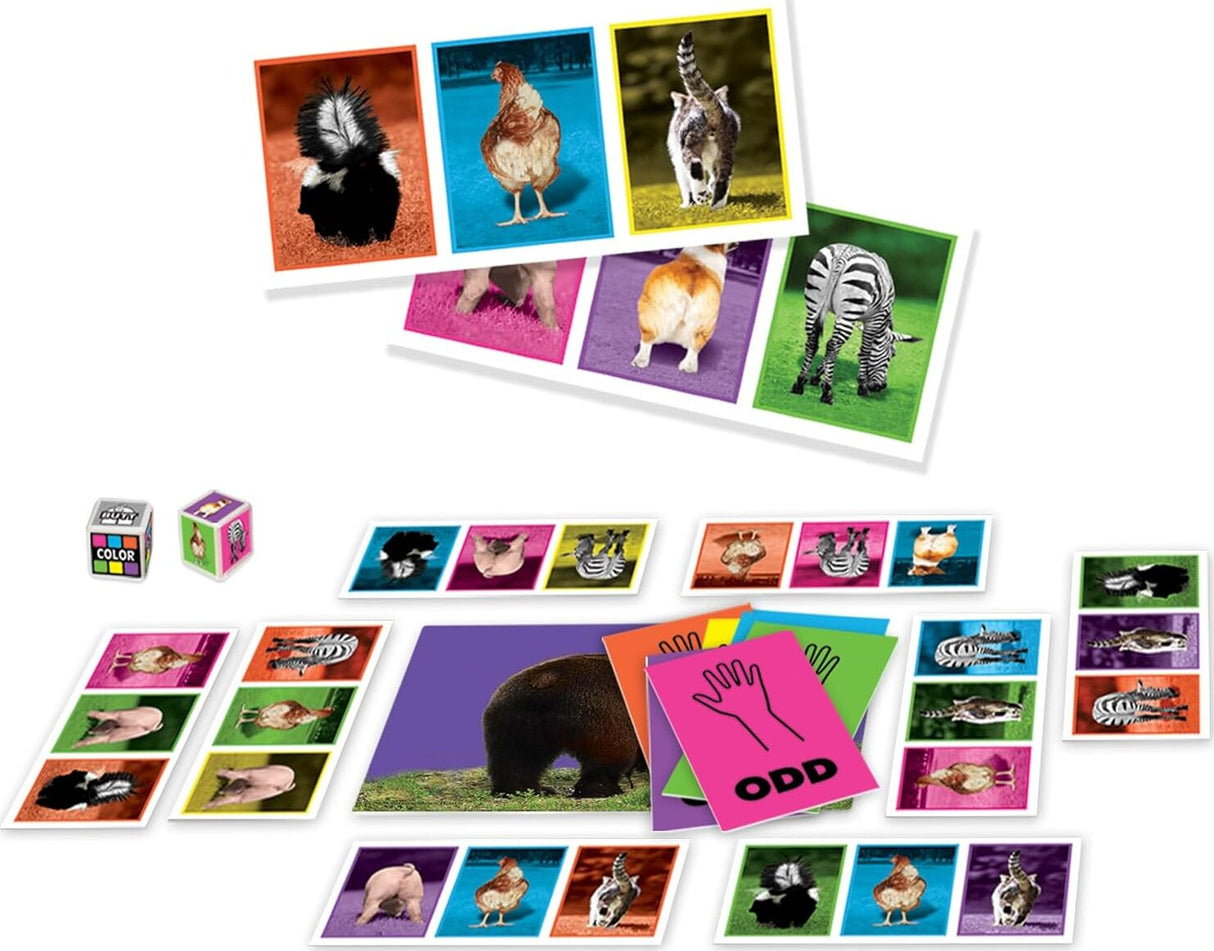 Collection of Fuzzy Butts cards on a white background