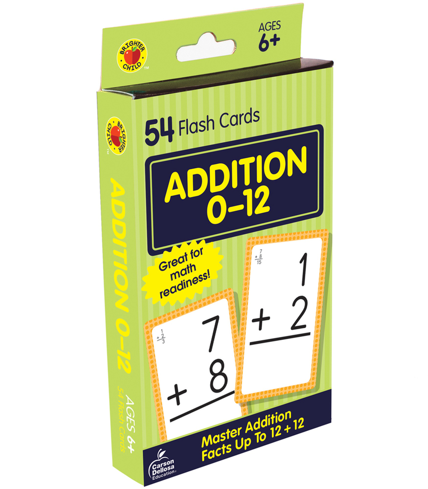 Addition 0 to 12 Flash Cards Grade 1-3 - Grand Rabbits Toys in Boulder ...