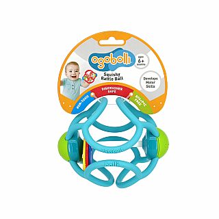 Ogobolli-Squishy Rattle Ball-Blue