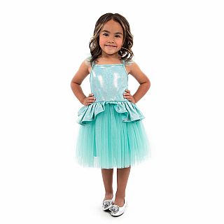 Teal Tutu Dress Large 5 to 7 yr