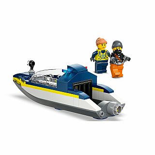 Police Speedboat and Crooks' Hideout V39